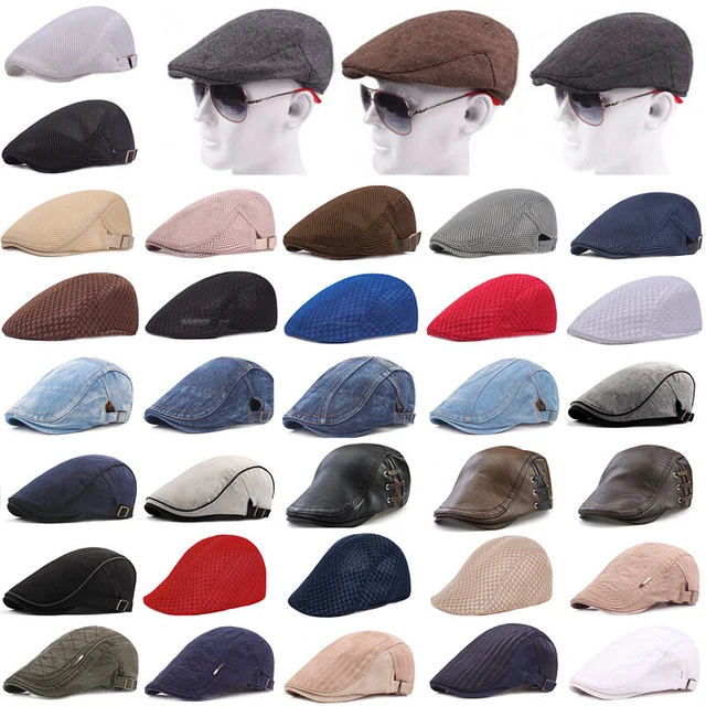 Cotton Ivy Cap / Gatsby Hat For Men & Women - Adjustable Buckle, Casual Beret Style For Driving, Hunting