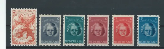 Niederlande Jahrgang 1945 Postfrisch nach NVPH Komplett jaargang