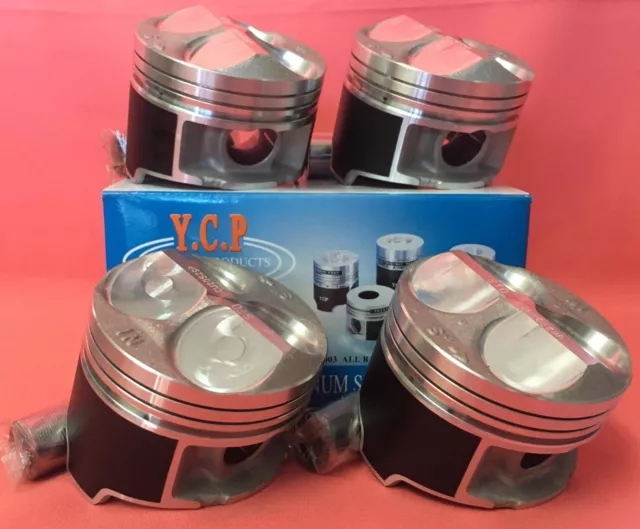 YCP B16 B18 81mm JDM High Compression Pistons For Acura Honda Civic SI Type R