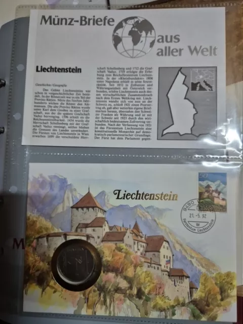 Numisbrief Aus Aller Welt Liechtenstein 5 Franken 1987le Corbusier