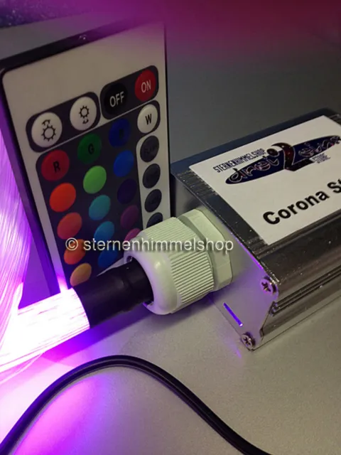RGB LED Sternenhimmel 5 W 250 Lichtfaser Glasfaser Optik DIMMBAR - multicolor