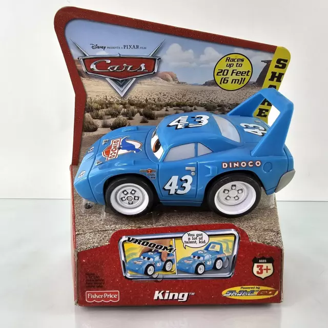 Disney Pixar Cars THE KING DINOCO Strip Weathers Powered Shake & Go Fisher Price