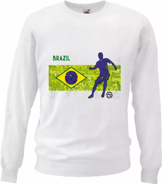 Sweatshirt BRASIL BRASILIEN FUSSBALL FOOTBALL DEUTSCHLAND GERMANY WELTMEISTER