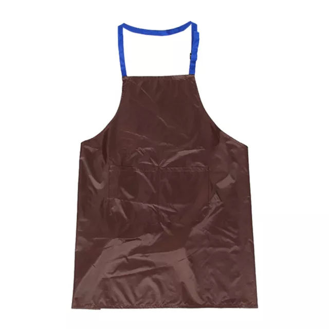 Waterproof Kitchen Apron with Pocket - Adjustable & Grease Proof (Coffee)