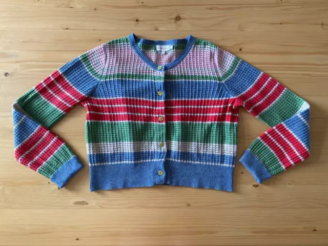 Cath Kidston Cardigan, Stripe, Blue, Pink, Green, Large