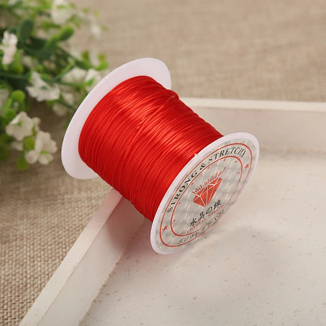 25 Rolls Ligne De Pêche Clair DIY Bijoux Corde Élastique Bracelet Corde
