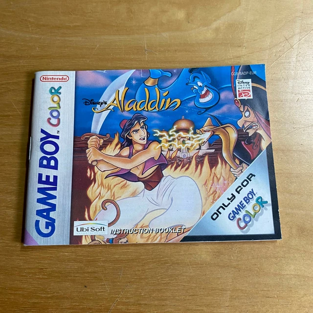 NINTENDO GAMEBOY COLOR Instruction Manual Disney's Aladdin £8.06