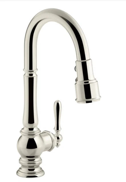 Kohler K-99261-SN 1 Handle 1 Hole Kitchen Sink Faucet - Silver