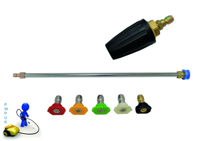 Pressure Washer Lance Extension Turbo & Quick Release Nozzles Size 05