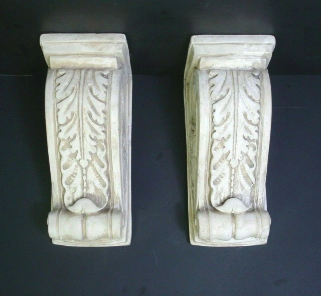 vtg Drapery curtain rod Wall Sconce Corbel Swag Holder