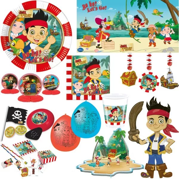 Jake y los Piratas de Nunca Jamás Disney Niños Cumpleaños Decoración Fiesta