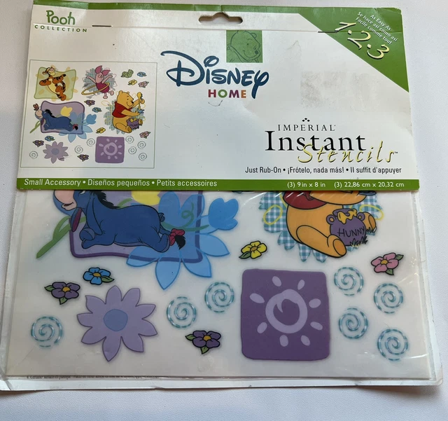 DISNEY HOME IMPERIAL Instant Stencils Winnie The Pooh Rub On Stenciling