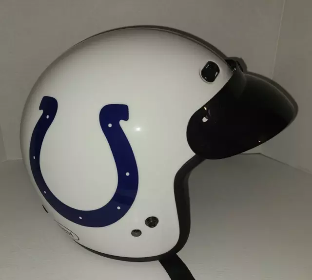 BBH DOT NFL Motorcycle Helmet  Indianapolis Colts sz S