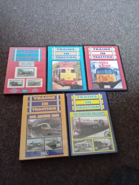 IVL TRAINS IN TRACTION X 5 - Railway - DVDS ALL VGC