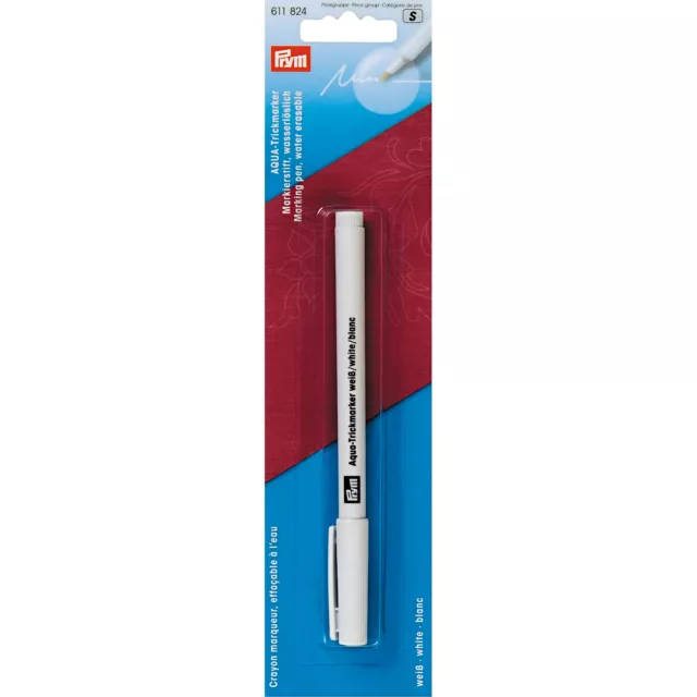 Prym Aqua-Trickmarker Markierstift weiß wasserlöslich auswaschbar 611824