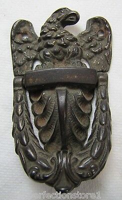 Antique Cast Iron Eagle Door Knocker Decorative Arts Hardware Small Detailed