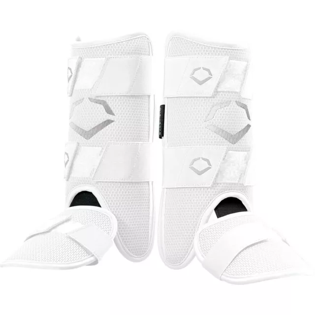 Evoshield PRO-SRZ Youth Batter s Leg Guard - White Protective Hitting Guard