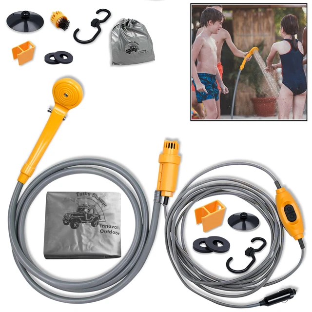 CAMPING DUSCHE CARAVAN Autodusche 12V Brause Tauchpumpe Wohnmobil ...