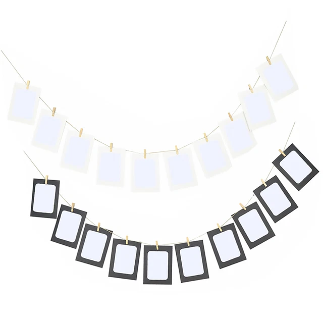 Festone Foto 12 Mesi Per Primo Compleanno - Banner Decorativo Con Corda Per Feste