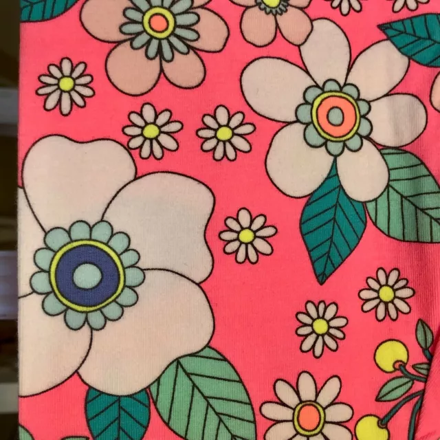 Carters Girls Leggings - Pink Flower Print - Sz 4/5 3