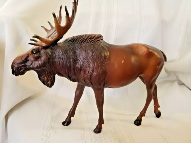 Vintage Rare Breyer Molding Traditional Bull Moose 10" Tall, 12" Long Made USA