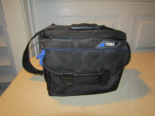Bolsa de cámara Tenba divisores P-307 negro y azul.
