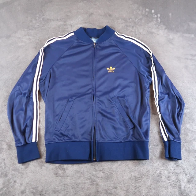 トップス adidas 70s~80s VENTEX track jacket Rare Vintage Adidas Ventex 80s 70s Track Jacket Navy Blue