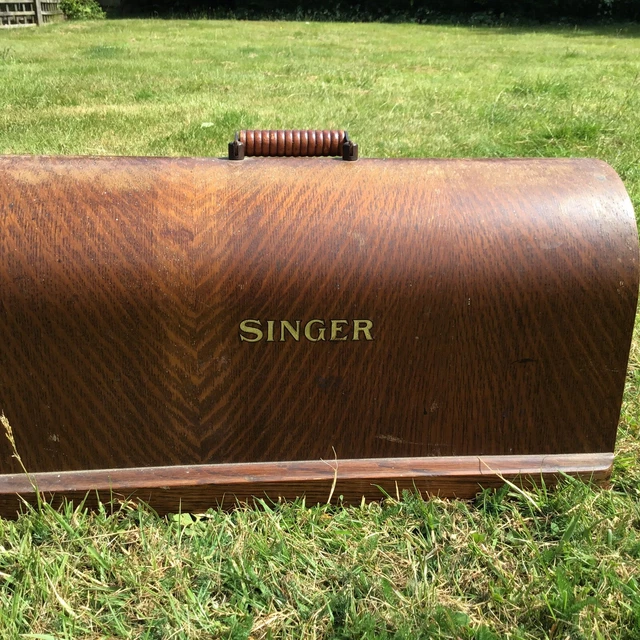 SINGER SEWING MACHINE original bentwood cover case 66 201K £24.50
