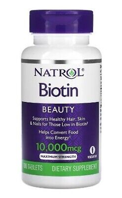 Natrol biotina, máxima eficacia, 10.000 mcg, 100 comprimidos