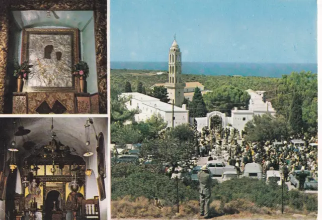 Greece,kythera Ionian Islands,Mertitheon monastery Vintage Postcard 1970