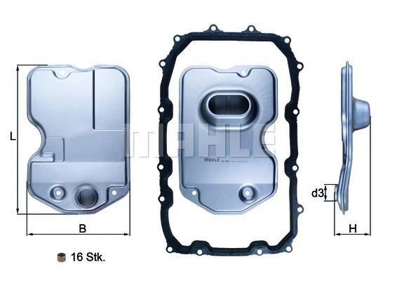 KNECHT MAHLE FILTRO OLIO CAMBIO AUTOMATICO CON GUARNIZIONE adatto per AUDI Q7