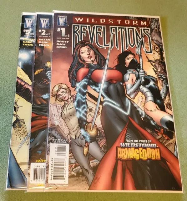 Wildstorm: Revelations #1, 2, 5, (2008 Wildstorm Comics)