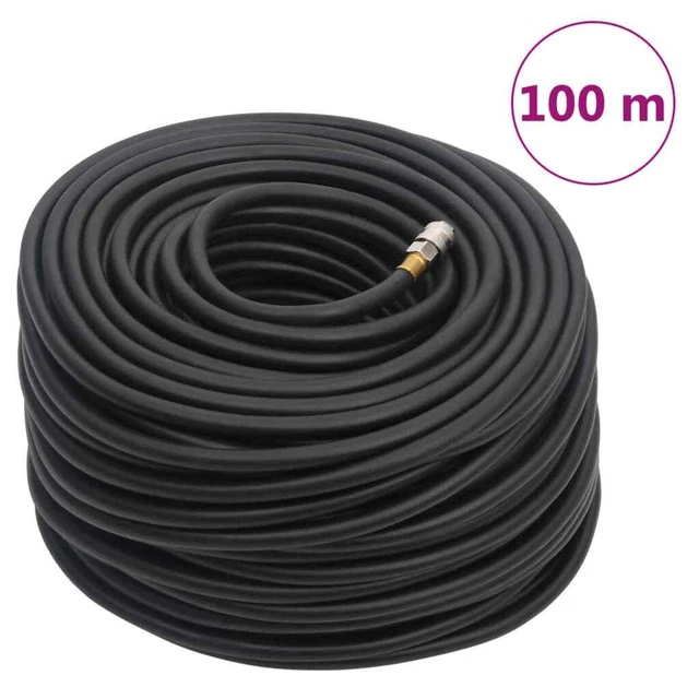 AX Tubo Aria 100m Nero Gomma Ibrido Compressori Flessibile Chiavi Casa 0k 154501