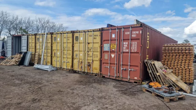 USED 40ft Hi-Cube Shipping Container (High Cube - 9ft6in tall) - £1,450