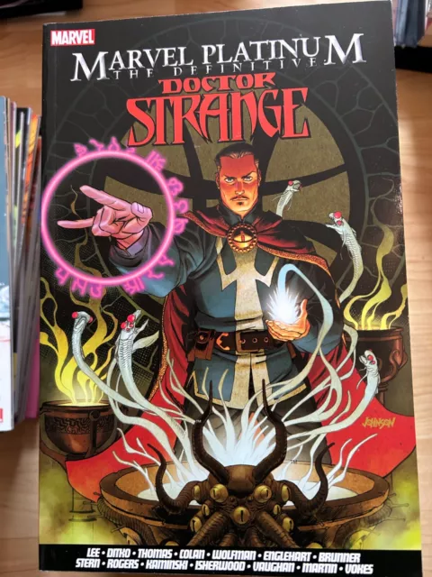 Marvel Platinum: The Definitive Dr Strange. Uk Panini Trade Paperback. Vg.