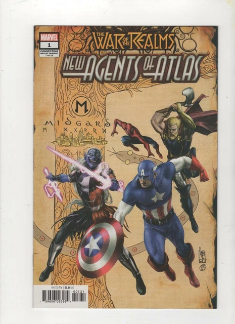 War of the Realms New Agents of Atlas #1C Connecting Variant, NM- 9.2,2019,Scans