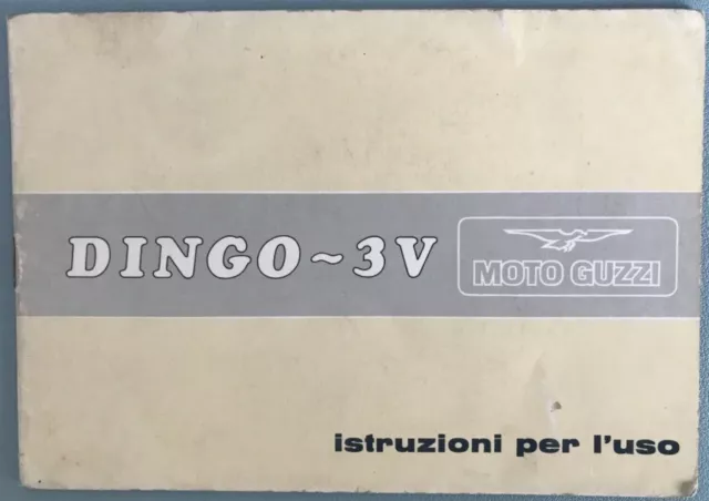 Libretto uso e manutenzione - moto Guzzi Dingo 3V - 1975