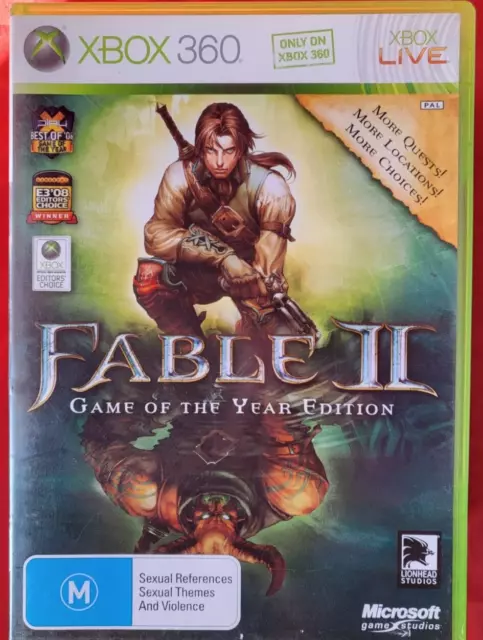 xbox 360 FABLE II 2 Game Of The Year Edition WORKS ON US CONSOLES PAL  EXCLUSIVE