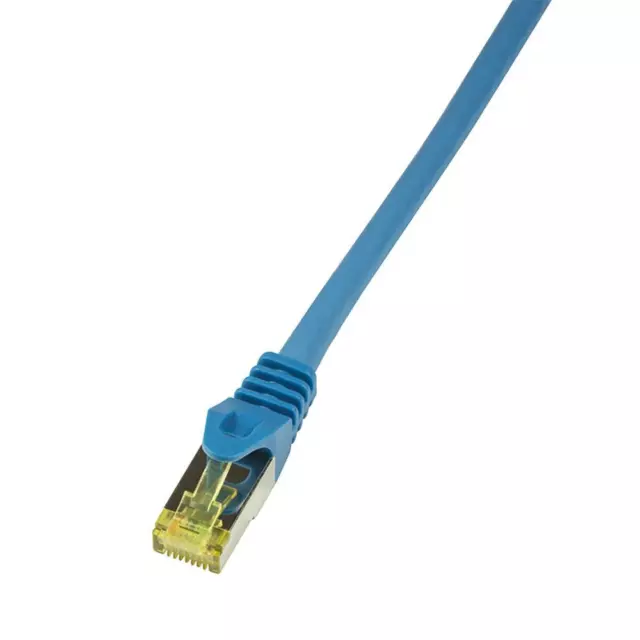 LogiLink CQ5096S Patchkabel, GHMT zertifiziert, Cat.6A, S/FTP, blau, 10 m