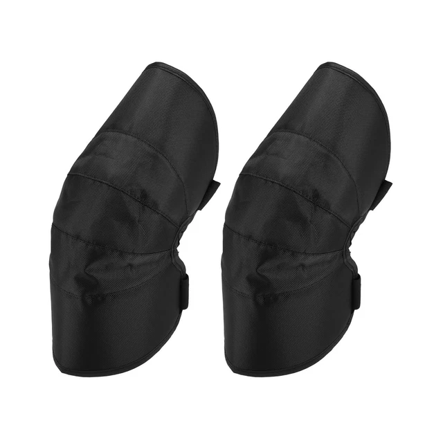 2 pezzi lanugine artificiali adulti moto ginocchiere nero tessuto Oxford