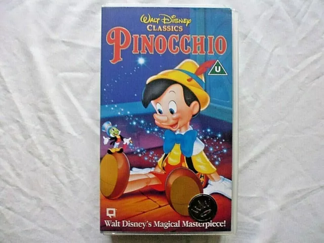 Disneys Pinocchio childrens vhs video