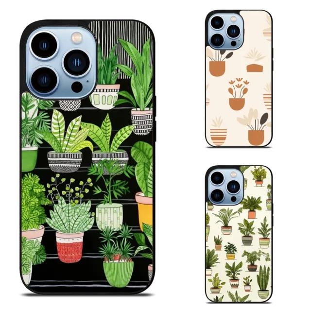 Deluxe Tough Case For Apple iPhone 11 12 13 14 15 Pro Max House Plants