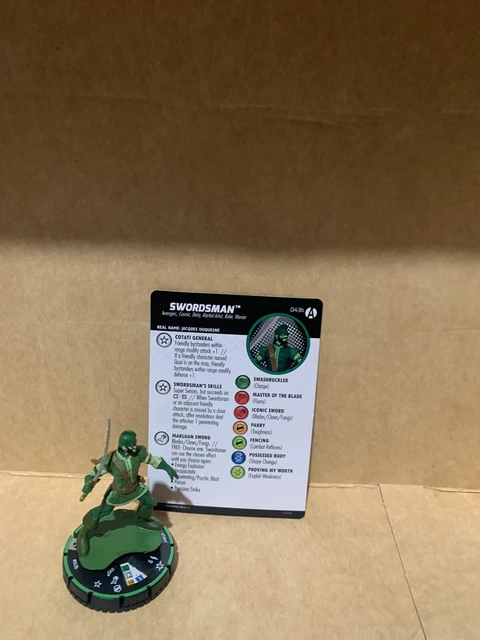 Heroclix Avengers Forever #043b Swordsman Prime figure w/card!