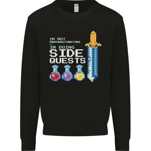 RPG Gaming Im Doing Side Quests Gamer Kids Sweatshirt Jumper