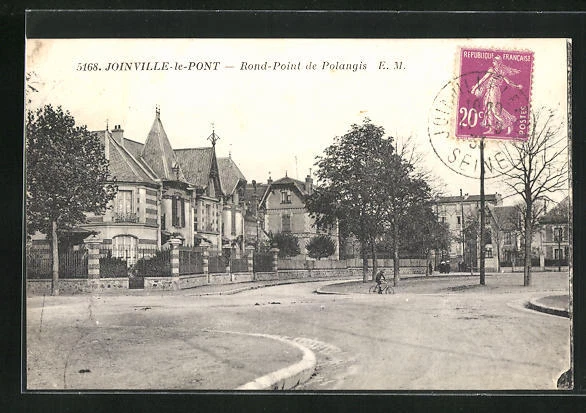 CPA Joinville-le-Pont, Rond-Point de Polangis 1933