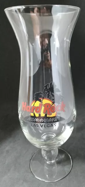 Hard Rock Cafe Las Vegas Hurricane Glass 9 1/4" Nevada Beer Wine Liquor