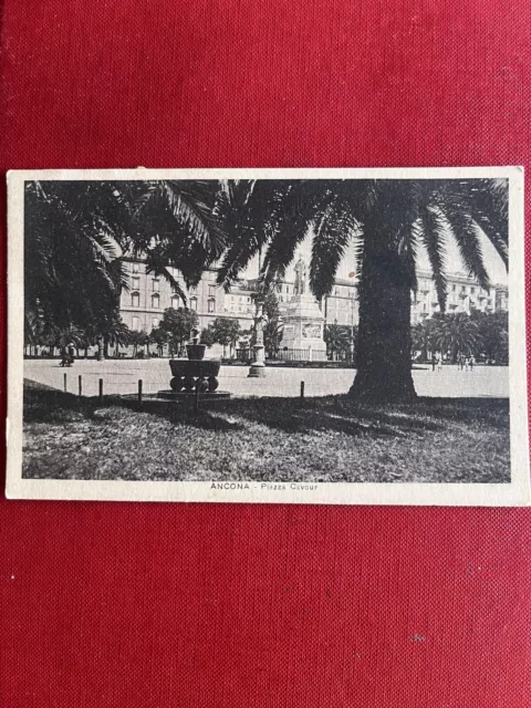 Cartolina  Ancona -  Piazza Cavour - Viaggiata 1937