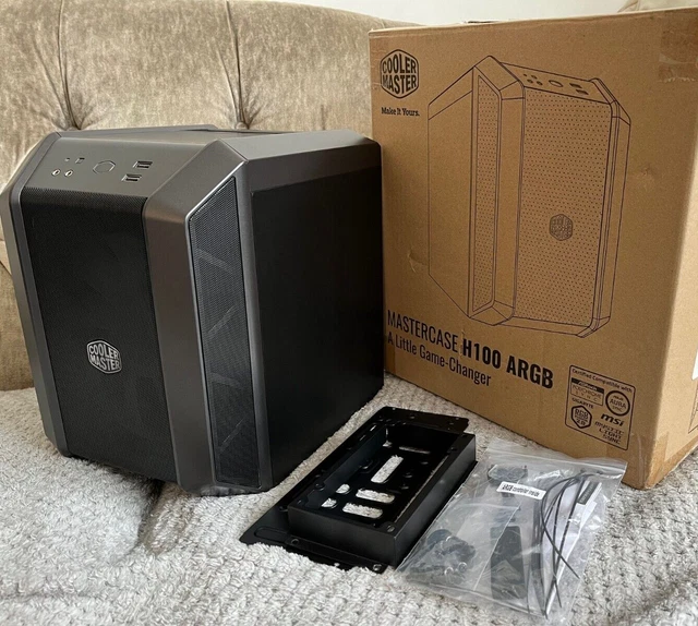 Master Case Box COOLER MASTER MASTERCASE H100 RGB Mini ITX Case Black/Grey BOXED £74.99 ...