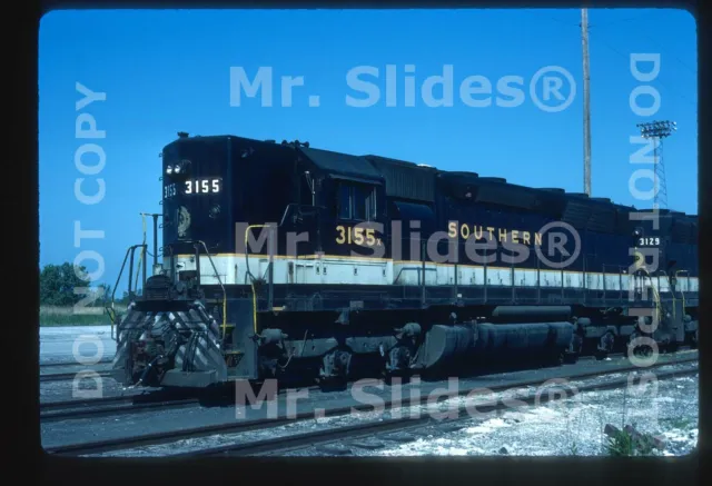 Original Slide SOU Southern Ry. SD45 3155 Chicago IL 1986
