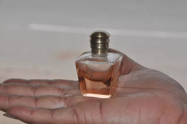 Vintage Fino Rosa Cortar Vidrio Único Forma Frasco de Perfume